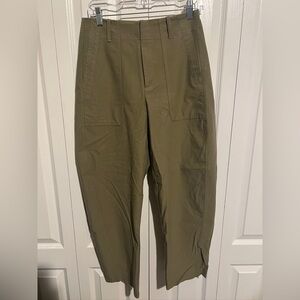 Athleta Olive Utility Cargo Tapered Pants